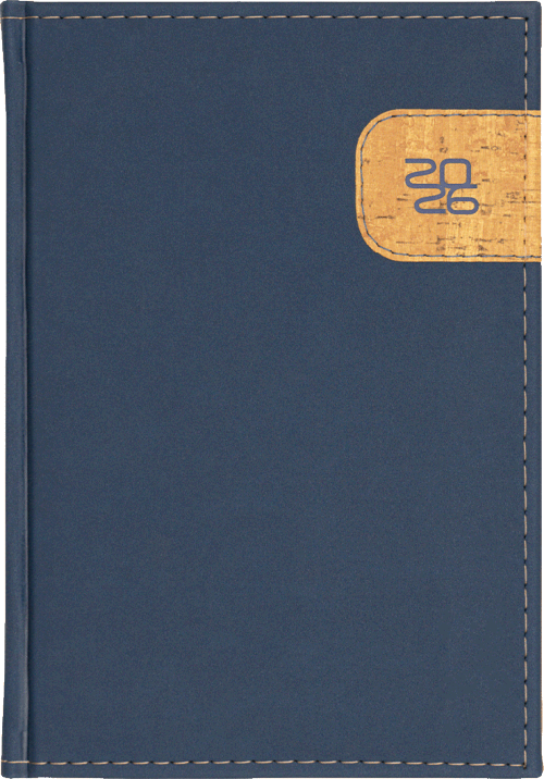 Kalendarz A5 dzienny �ATKA: Velour Granat + Cork Jasny Br�z Velour